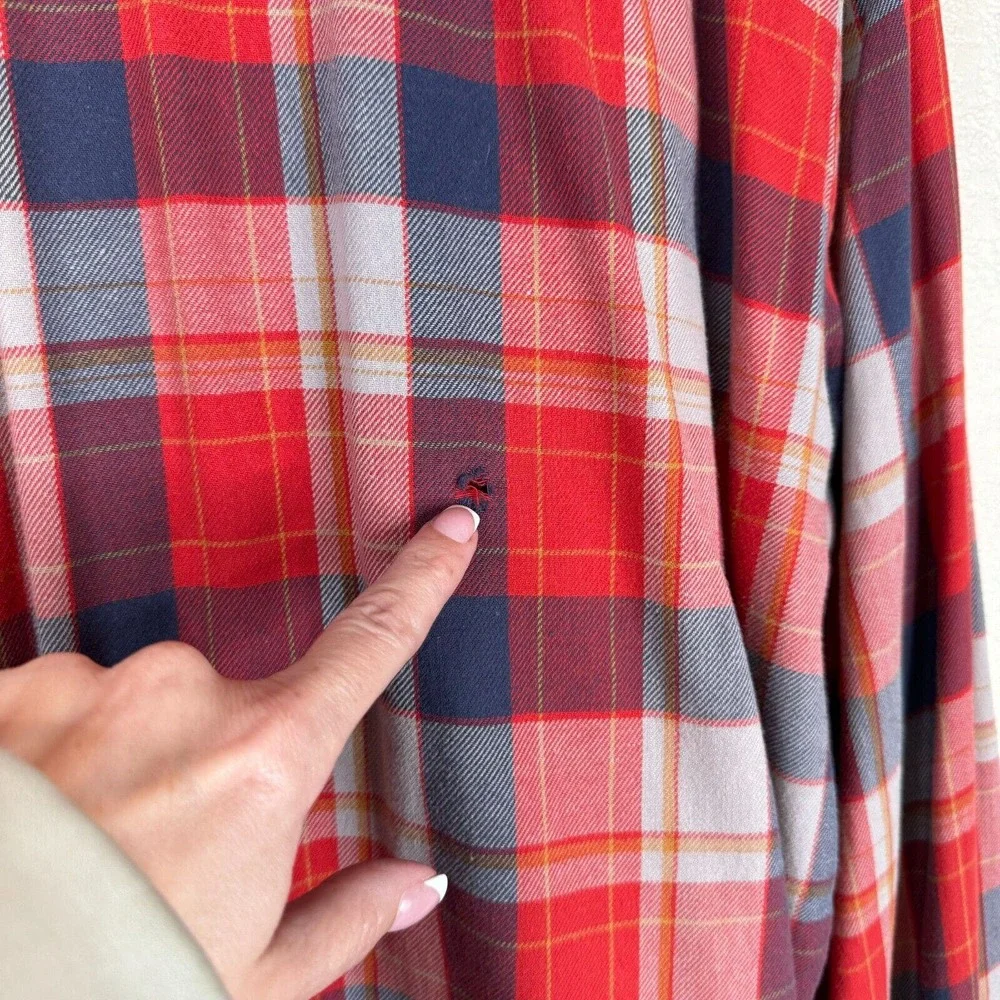Levi's Men's Standard Fit Plaid Flannel Button Up Shirt Long Sleeve Multi Size L